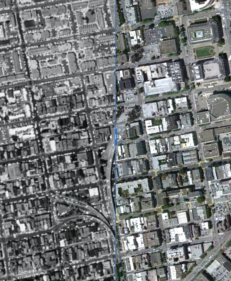 Click to view interactive before-and-after photographs of Octavia Blvd.